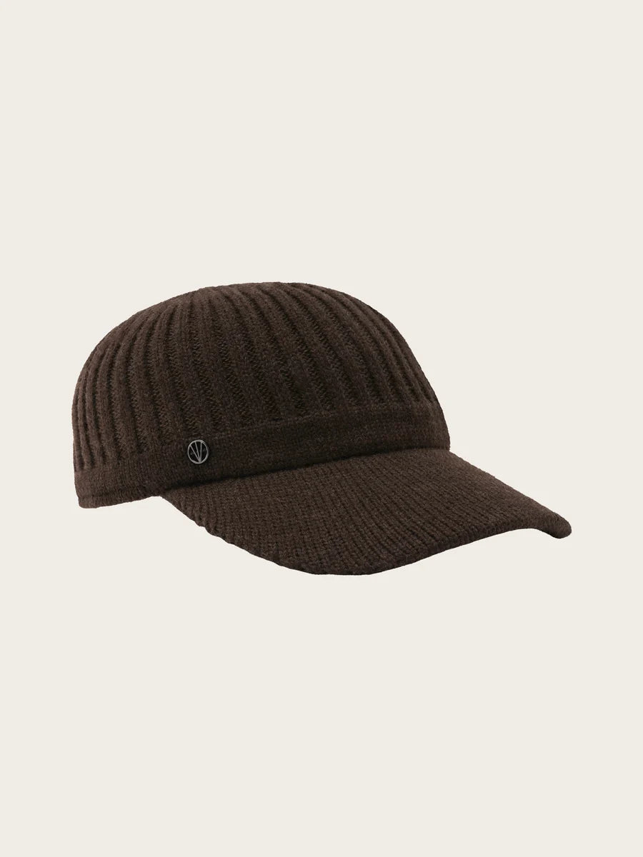 Knitted Baseball Cap Chocolate