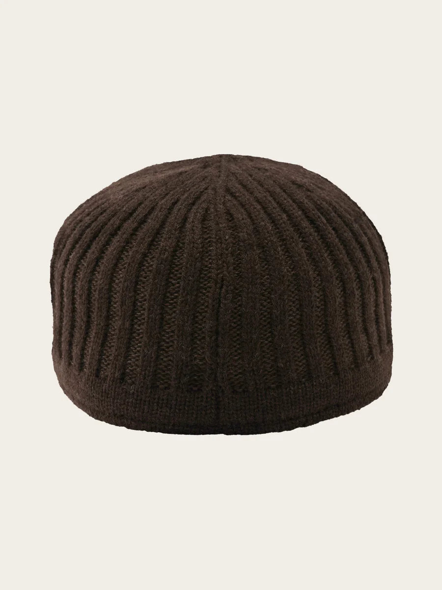 Knitted Baseball Cap Chocolate
