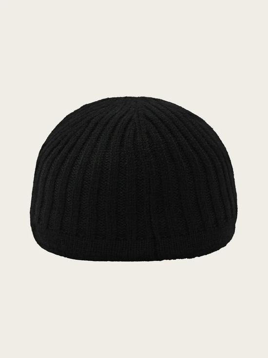 Knitted Baseball Cap Black