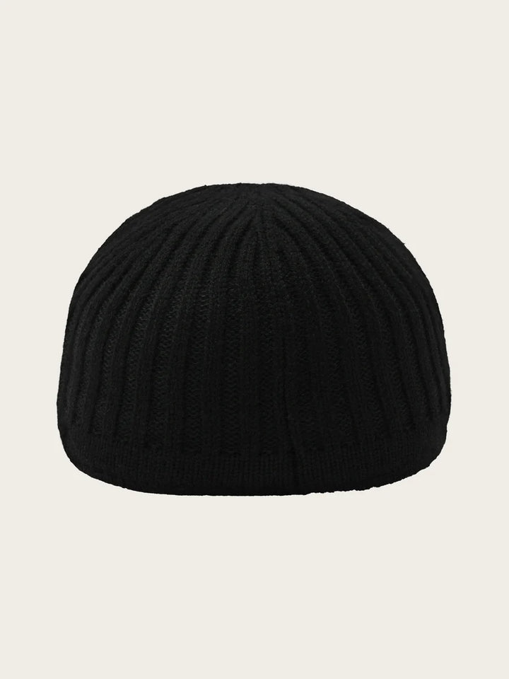 Knitted Baseball Cap Black
