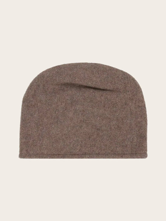 Loevenich Wool Beanie with Folded Back in Sand
