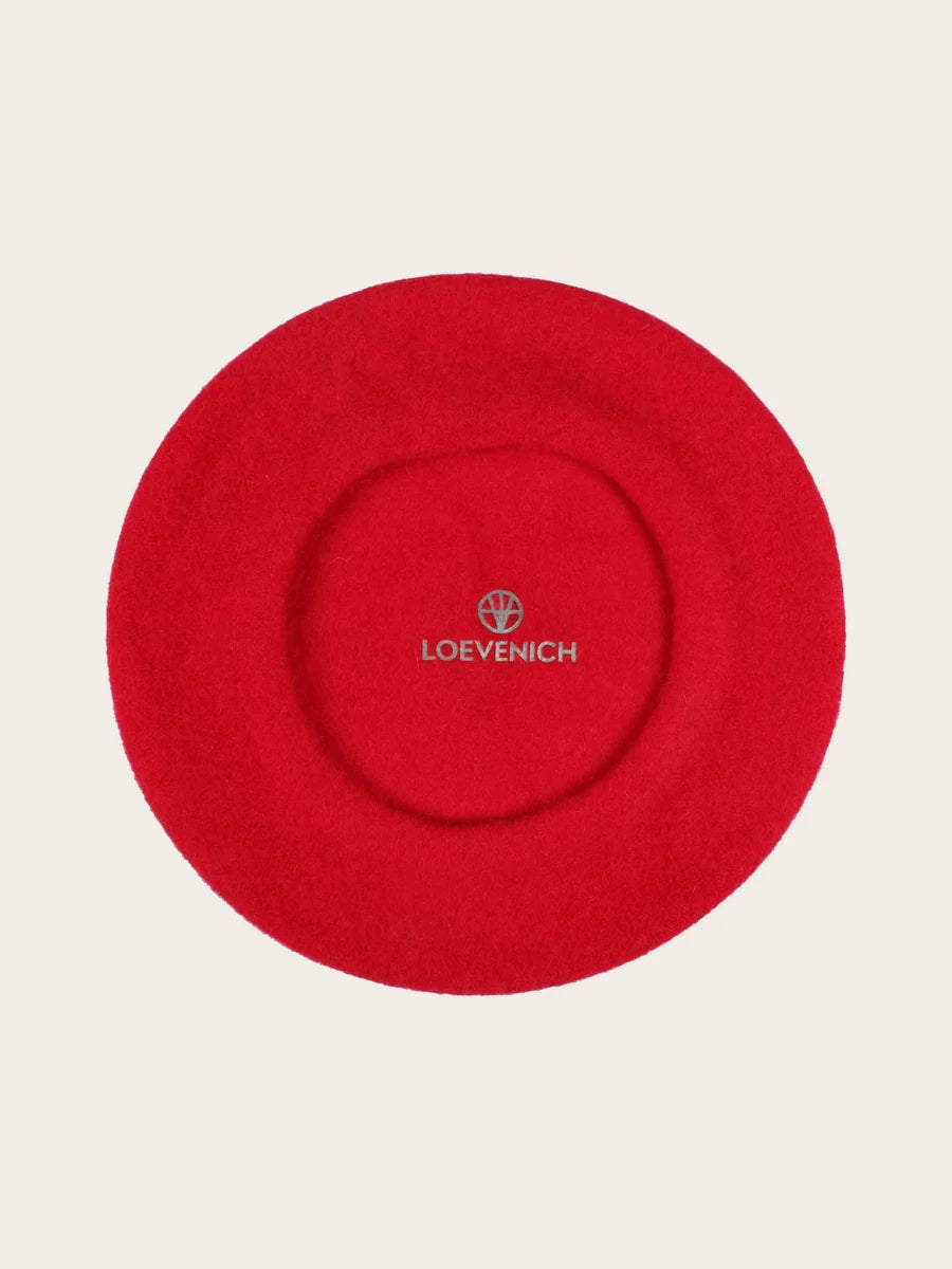 Loevenich Wool Beret Red