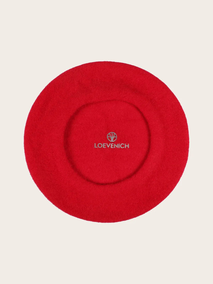 Loevenich Wool Beret Red