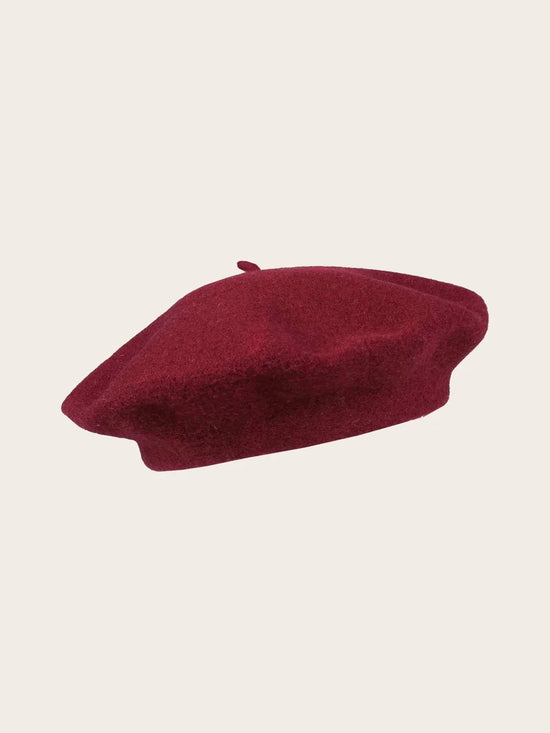 Loevenich Wool Beret  Wine