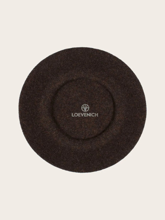 Loevenich Wool Beret Chocolate