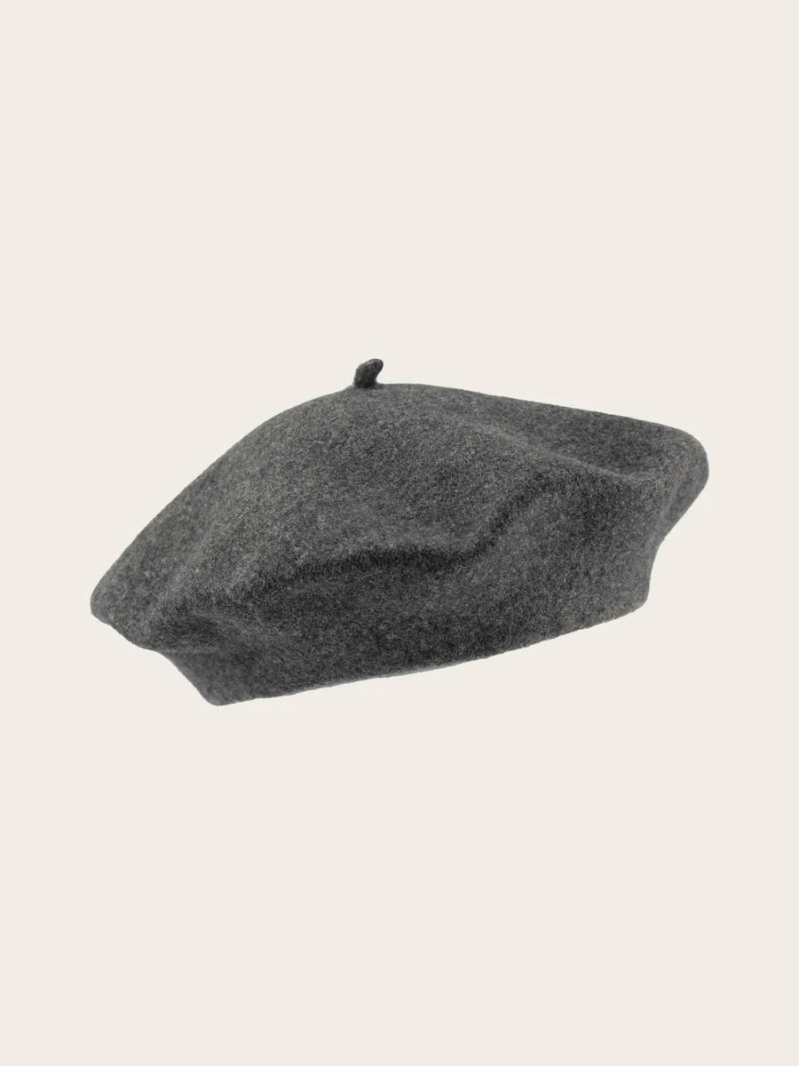 Loevenich Wool Beret Charcoal