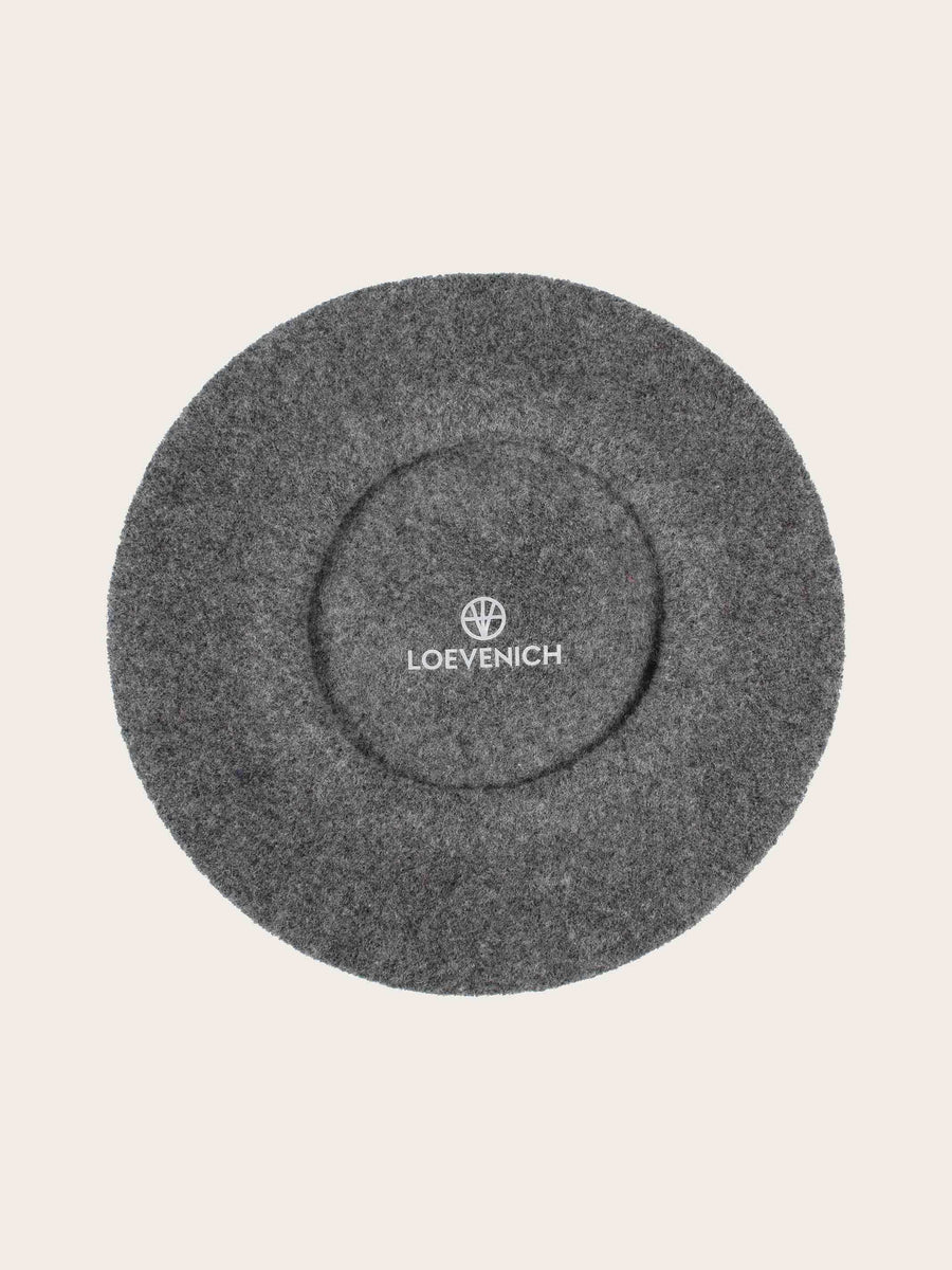 Loevenich Wool Beret Charcoal