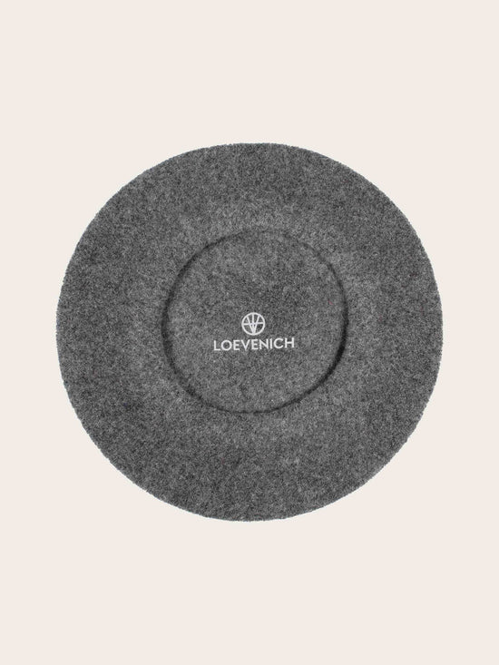 Loevenich Wool Beret Charcoal