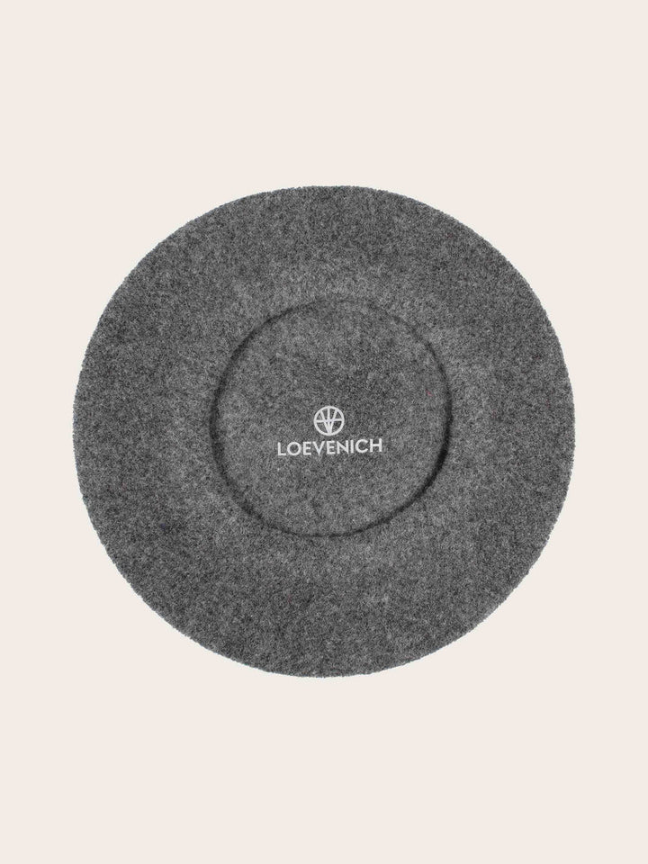 Loevenich Wool Beret Charcoal