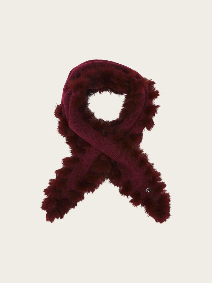 Knitted Faux Fur Scarf Loevenich