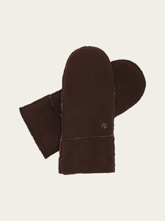 Loevenich Faux Suede Mittens with Faux Sheepskin lining
