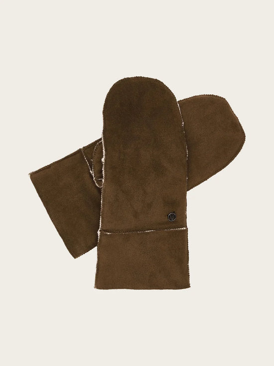Loevenich Faux Suede Mittens with Faux Sheepskin lining