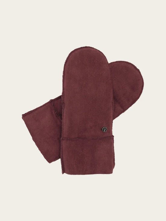 Loevenich Faux Suede Mittens with Faux Sheepskin lining