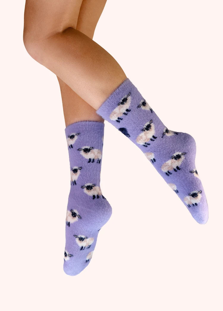 Sheep Fuzzy Sock