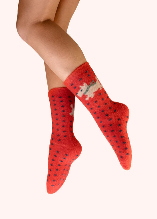 Wooly Westie Fuzzy Sock
