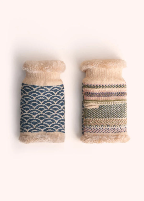 Agatha Denim Wrist Warmers