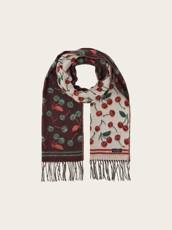 Doubleface Fraas Cashmink Scarf Cherries (Copy)
