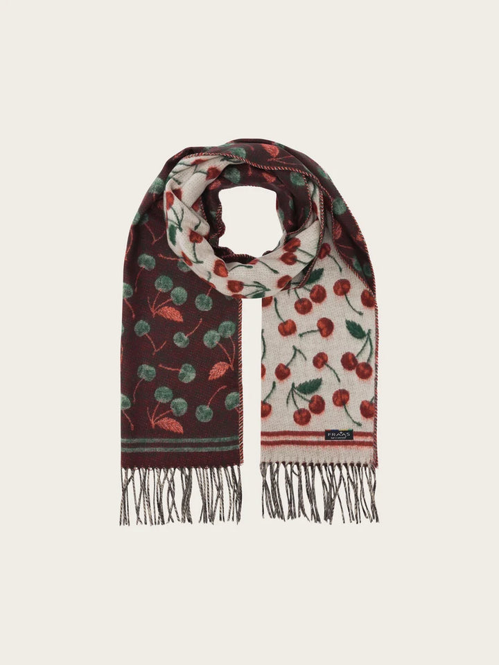 Doubleface Fraas Cashmink Scarf Cherries