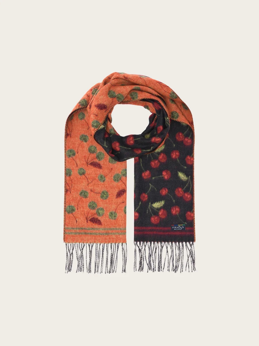 Doubleface Fraas Cashmink Scarf Cherries (Copy)