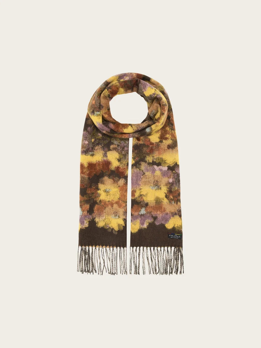 Fraas Cashmink Scarf Colourful Floral Design