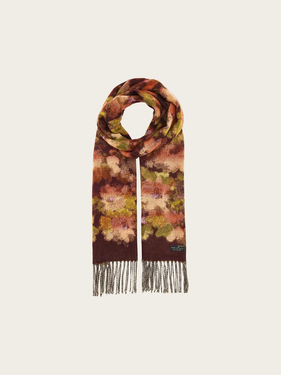 Fraas Cashmink Scarf Colourful Floral Design