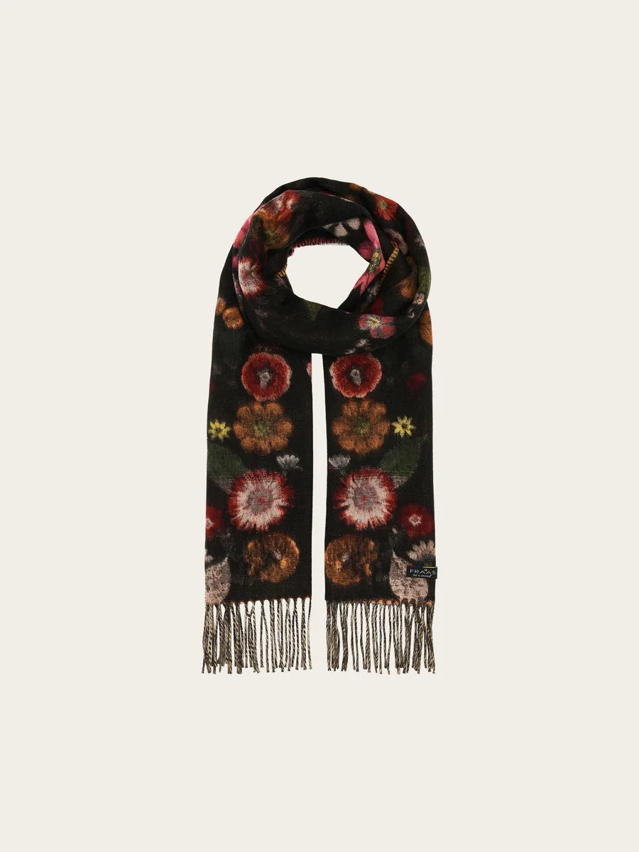 Fraas Cashmink Scarf Colourful Floral Pattern