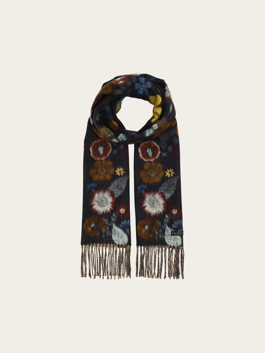 Fraas Cashmink Scarf Colourful Floral Pattern