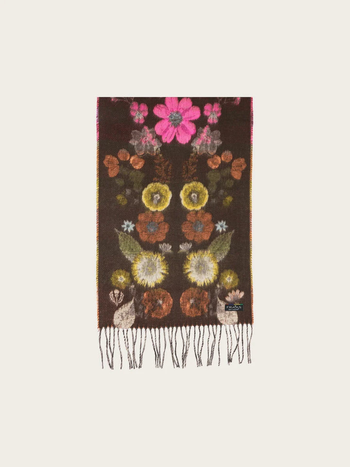 Fraas Cashmink Scarf Colourful Floral Pattern