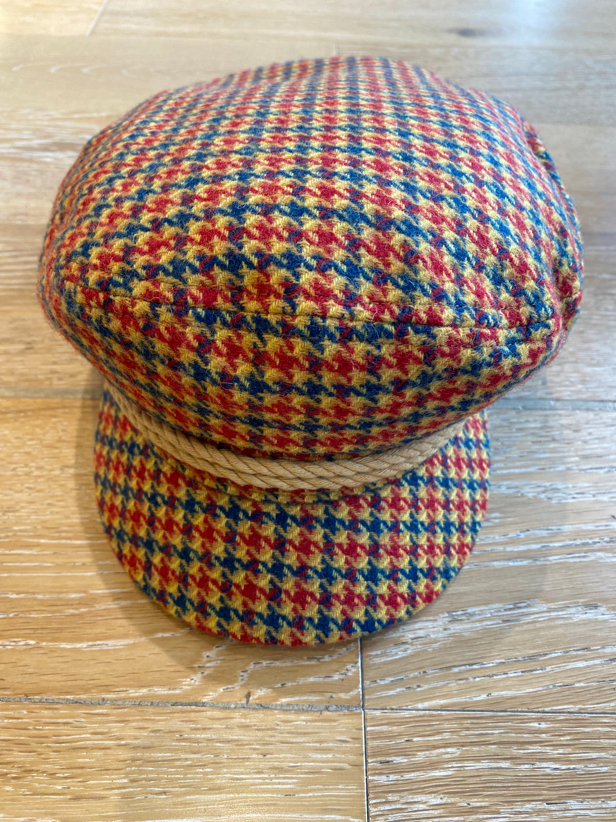 Fiddler Cap Taupe/Orange/Royal