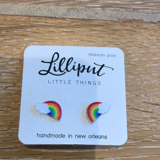 Lilliput Rainbow Stud Earrings