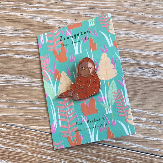 Orangutan Enamel Pin
