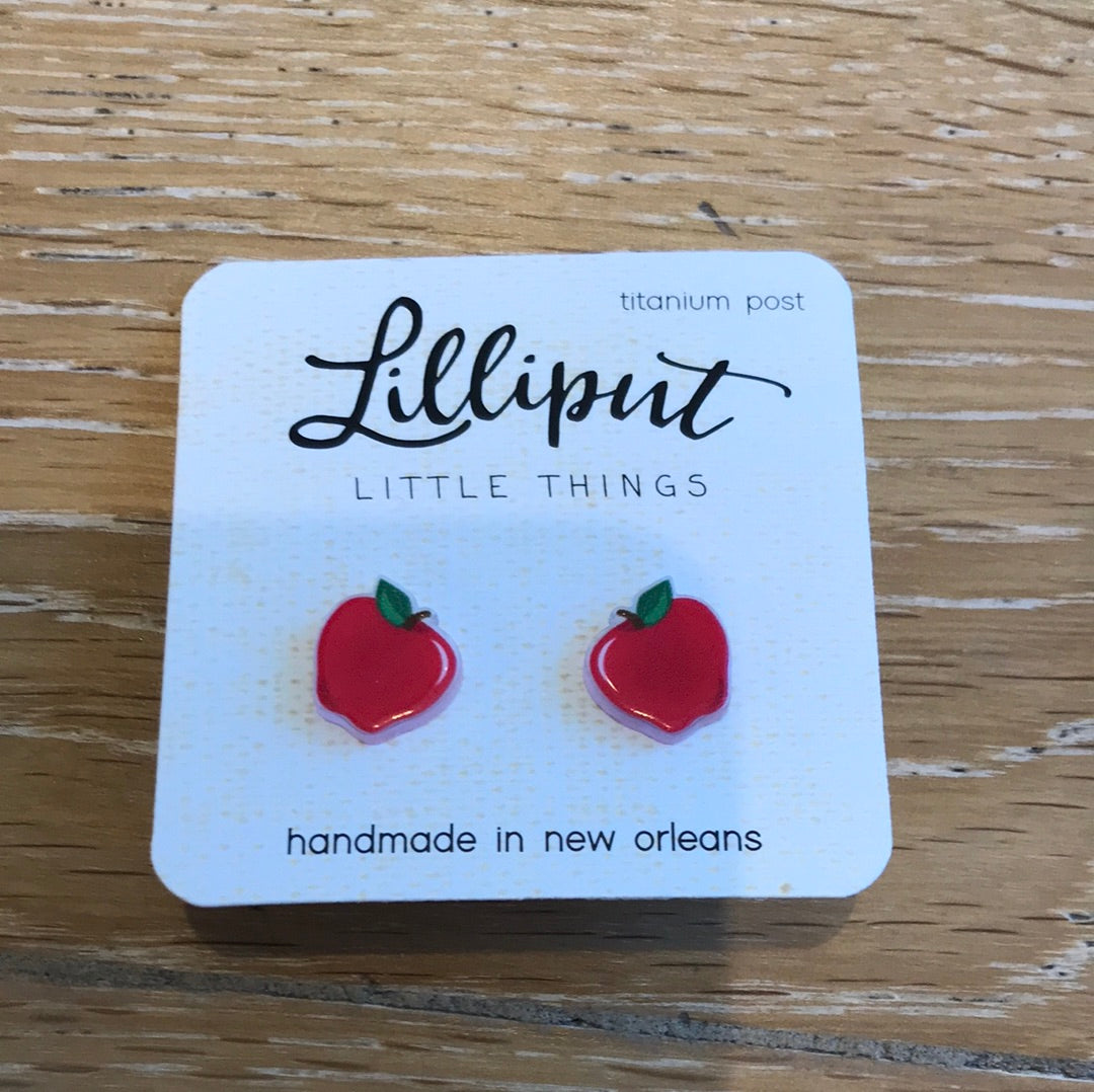 Lilliput Red Delicious Stud Earrings