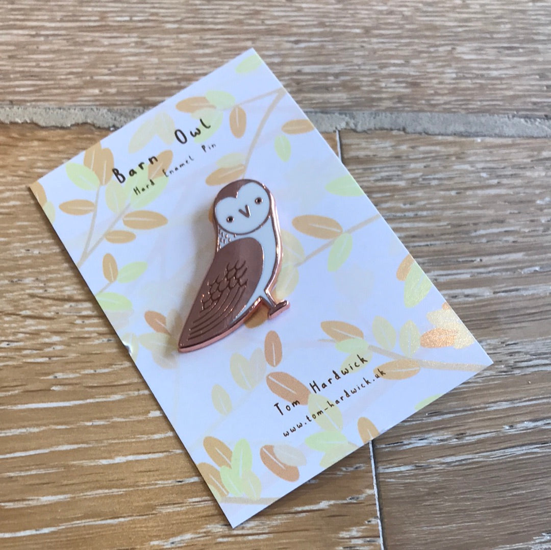 Barn Owl Enamel Pin