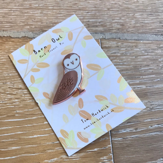 Barn Owl Enamel Pin