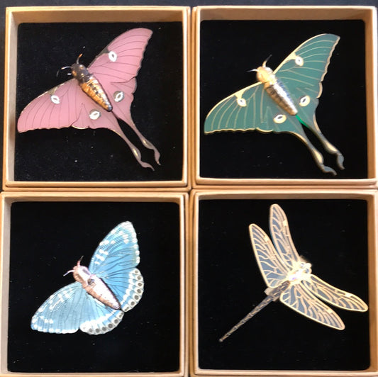 Moth Brooches