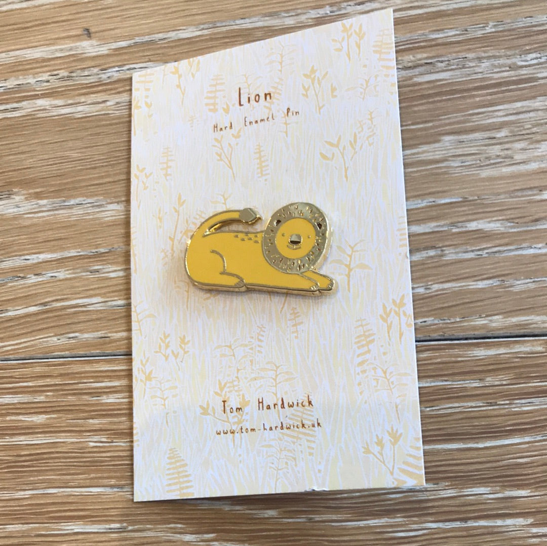 Lion Enamel Pin